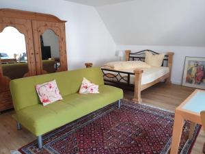 Katil atau katil-katil dalam bilik di Gästehaus Hermine