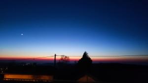Blick auf den Sonnenuntergang/Sonnenaufgang von des Ferienhauses aus oder aus der Nähe