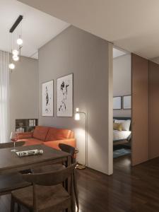 Ein Sitzbereich in der Unterkunft Gallery Townhouse & Home