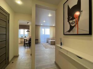 Ένα ή περισσότερα κρεβάτια σε δωμάτιο στο Аппартаменты BATMAN-HOUSE