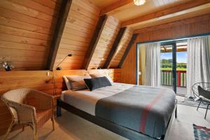 Postelja oz. postelje v sobi nastanitve Snow Chalet - Fairlie Holiday Home