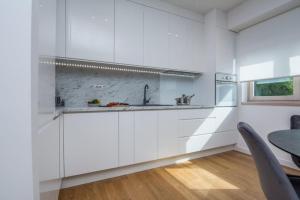 Kuchyň nebo kuchyňský kout v ubytování Exclusive Apartman AnaMarino