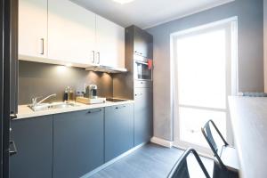 O bucătărie sau chicinetă la Riverview Apartments by dasPaul