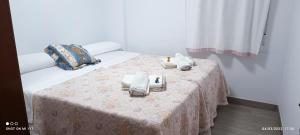 Posteľ alebo postele v izbe v ubytovaní confortable y luminoso piso 5 camas