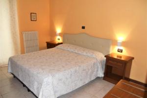 Postel nebo postele na pokoji v ubytování Hotel Salus