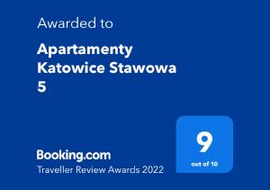 Certifikát, ocenenie alebo iný dokument vystavený v ubytovaní Apartamenty Katowice Stawowa 5 + 37 fotografií
