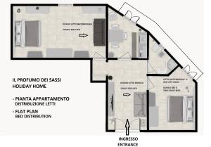Půdorys ubytování Il profumo dei Sassi Holiday Home + 37 fotografií