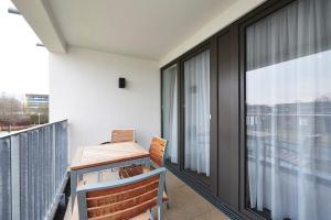 Balkón nebo terasa v ubytování Deichhäuser Anna Küste Deichhäuser Anna Küste 3-22