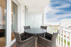 Ein Balkon oder eine Terrasse in der Unterkunft Apartmentanlage Meerblickvilla Apartmentanlage Meerblickvilla 2-18