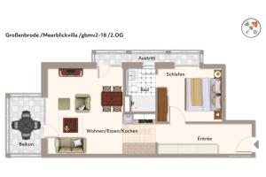 Grundriss der Unterkunft Apartmentanlage Meerblickvilla Apartmentanlage Meerblickvilla 2-18