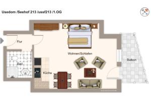 Floor plan ng Seehof Seehof 213