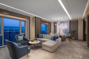 Posezení v ubytování Somerset Daxing Beijing