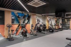 Fitness centrum a/nebo fitness zařízení v ubytování Fame Residence Kemer & Spa