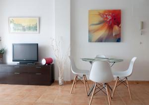 TV a/nebo společenská místnost v ubytování Apartamento Playa Moncofar - Xilxes