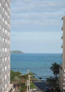 a view of the ocean from a building at The Anchor Apartment - Nha Trang in Nha Trang