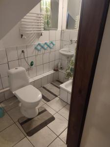 A bathroom at Gospodarstwo Agroturystyczne Andrzejówka