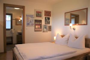 Postel nebo postele na pokoji v ubytování Hans Blues