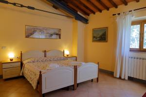 Agriturismo Villa Guarnaschelli客房内的一张或多张床位