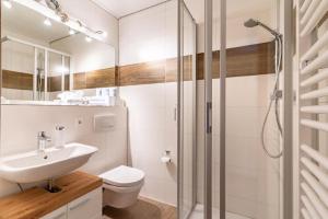 Koupelna v ubytování Landhaus Laih + 16 fotografií