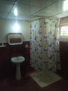 Koupelna v ubytování Weeragiri home stay