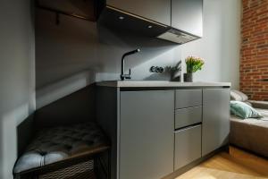 Kuchyň nebo kuchyňský kout v ubytování DuoStay