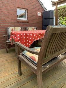 Χώρος καθιστικού στο Ferienwohnung Daddeldu