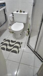 Koupelna v ubytování Prédio Frente a Praia