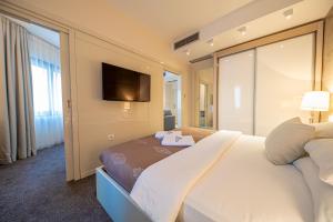Katil atau katil-katil dalam bilik di Hotel Aleksandar Rafailovići