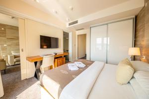 Katil atau katil-katil dalam bilik di Hotel Aleksandar Rafailovići