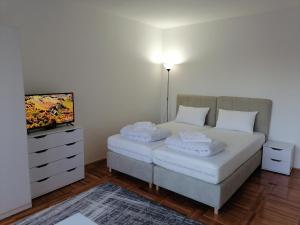 Postel nebo postele na pokoji v ubytování Apartman Radulović