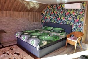 Postel nebo postele na pokoji v ubytování Vetevana kodumajutus