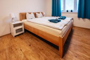 Posteľ alebo postele v izbe v ubytovaní Lipno nad Vltavou - Apartman 23 - WiFi, Parking, Netflix