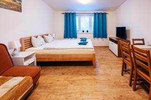 Televízia a/alebo spoločenská miestnosť v ubytovaní Lipno nad Vltavou - Apartman 23 - WiFi, Parking, Netflix