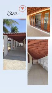 un collage de tres fotos de un edificio en CASA pRAIA NATAL RIO GRANDE DO NORTE, en Porto Alegre