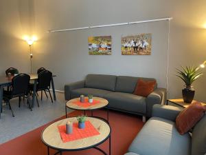 Posezení v ubytování Fjellfolkets Hus