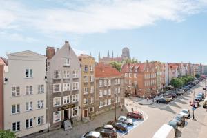 Výhľad na mesto Gdansk alebo výhľad na mesto priamo z apartmánu