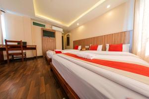 Voodi või voodid majutusasutuse Hotel Chhimeki toas