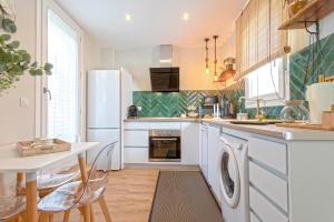 Køkken eller tekøkken på Genteel Home Mercado Central Terrace