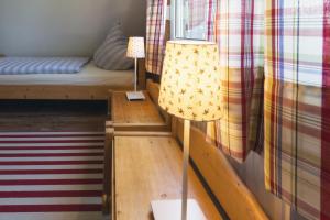 Ein Bett oder Betten in einem Zimmer der Unterkunft Ferienhaus Seestern