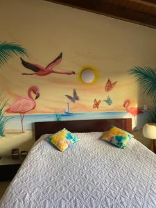 Letto o letti in una camera di Aruba , Eagle Beach Townhouse
