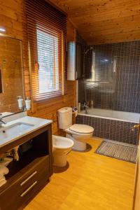 Koupelna v ubytování Casa de Madera en Calafell