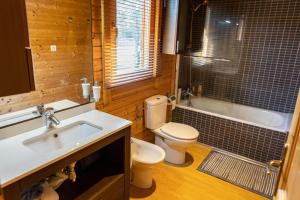 Koupelna v ubytování Casa de Madera en Calafell
