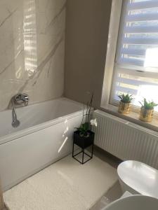 Kúpeľňa v ubytovaní D&V Apartman