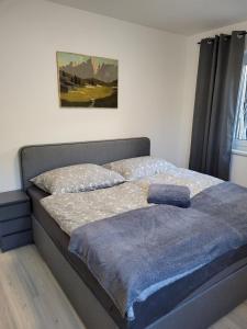Säng eller sängar i ett rum på Mühlberg Apart