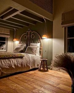 Tempat tidur dalam kamar di Un matin de mai