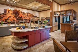 a kitchen filled with lots of counter top space at Sonesta Suites Scottsdale Gainey Ranch in Scottsdale
