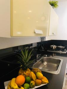 Η κουζίνα ή μικρή κουζίνα στο Ocean Lovers Hostel & Apartments