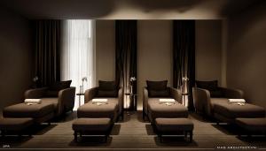 O zonă de relaxare la Draco Hotel & Suites