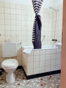 Koupelna v ubytování Hotel Gletscherblick