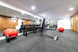 Posilňovňa alebo fitness centrum v ubytovaní Apartamenty Przy IV Śluzie - LUX 50m2